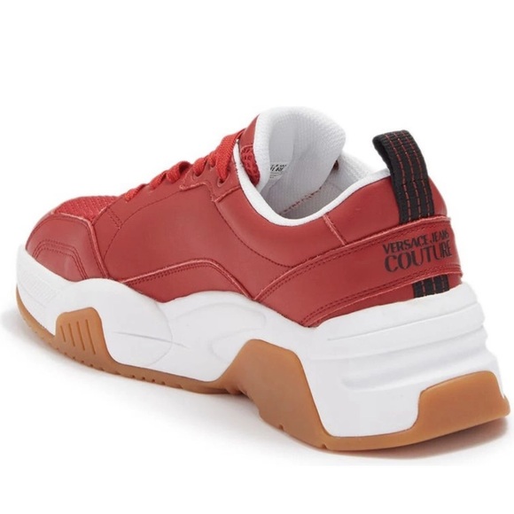 Versace Jeans Couture Fondo Fire 1 Red Men's Sneakers - Picture 3 of 9